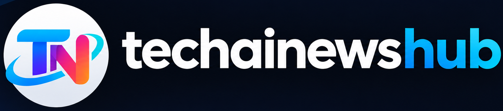 Tech News Hub Logo Footer
